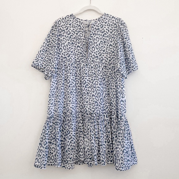 Emerson Fry India Collection Isla Dress in Charcoal Leopard XS/S - Picture 4 of 11